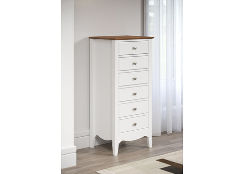 Kummut LISSABON valge, 50x42xH110 cm