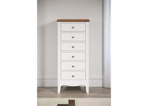 Kummut LISSABON valge, 50x42xH110 cm