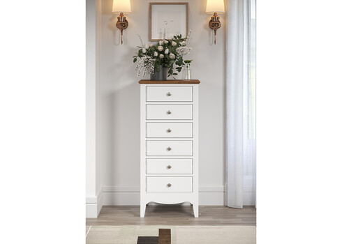 Kummut LISSABON valge, 50x42xH110 cm