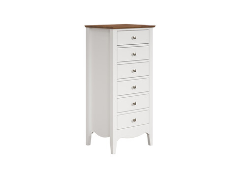 Kummut LISSABON valge, 50x42xH110 cm