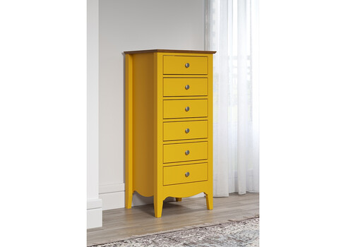 Kummut LISSABON kollane, 50x42xH110 cm