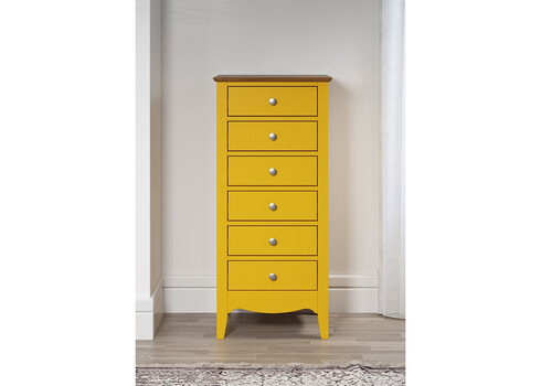 Kummut LISSABON kollane, 50x42xH110 cm