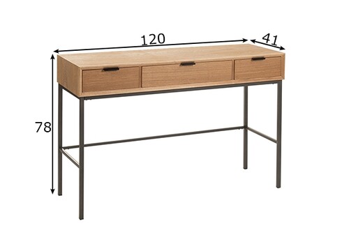 Konsoollaud PARED pruun, 80x35xH80 cm