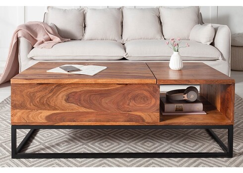 Pikendatav diivanilaud FUNCTION sheesham, 110x50-73xH40-58 cm