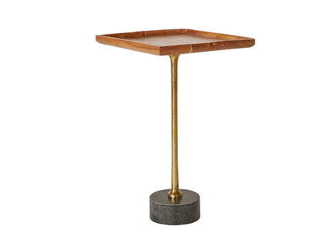 Abilaud TRAYFUL pruun / kuldne, 35x35xH55 cm