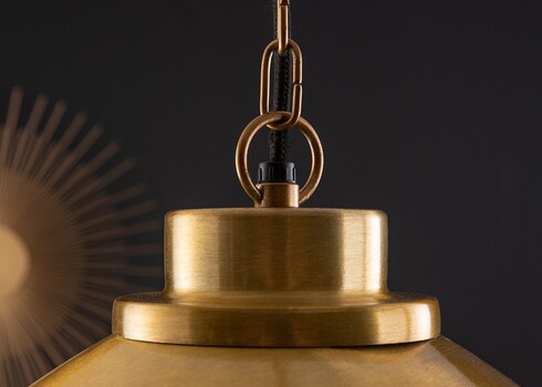 Rippvalgusti INDUSTRIAL kuldne, 43x43xH35 cm