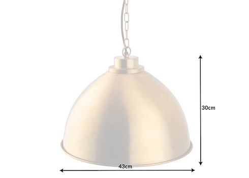 Rippvalgusti INDUSTRIAL kuldne, 43x43xH35 cm