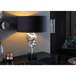 Lauavalgusti SKULL hõbe / must, 40x40xH56 cm