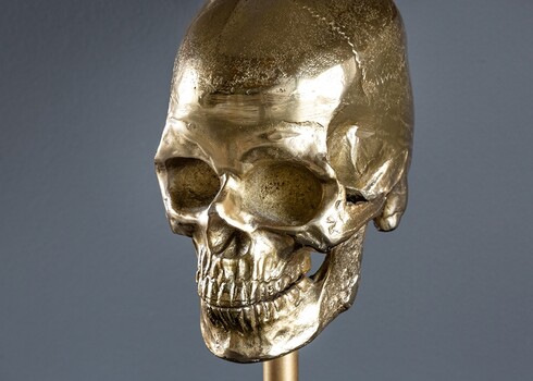 Lauavalgusti SKULL kuldne / must, 40x40xH56 cm