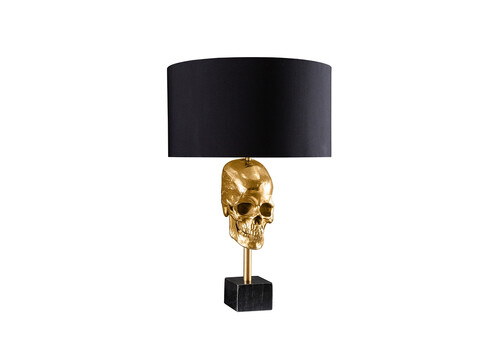Lauavalgusti SKULL kuldne / must, 40x40xH56 cm