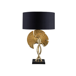 Lauavalgusti GINKO kuldne / must, 40x40xH62 cm