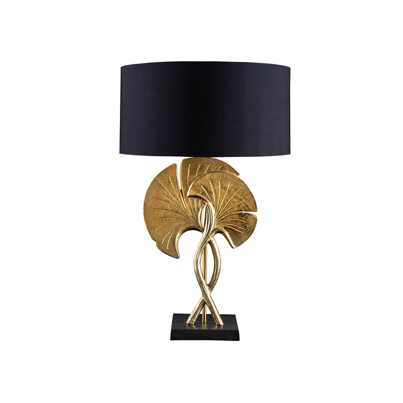 Lauavalgusti GINKO kuldne / must, 40x40xH62 cm