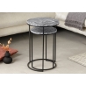 Abilaudade komplekt ELEMENTS hall marmor / must, 2 tk