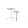 Abilaudade komplekt ELEMENTS hall marmor / must, 2 tk