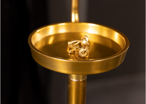 Riidenagi GOLDIE kuldne, 46x60xH128 cm