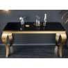 Konsoollaud MODERN BAROQUE must / kuldne, 145x50xH75 cm