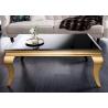 Diivanilaud MODERN BAROQUE must / kuldne, 100x60xH45 cm