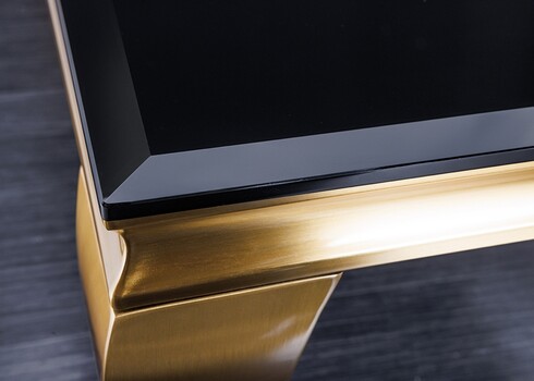 Diivanilaud MODERN BAROQUE must / kuldne, 100x60xH45 cm