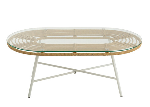 Aialaud LOWA valge / pruun, 90x50xH36 cm