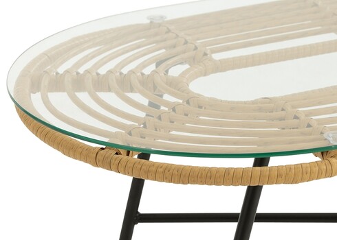 Aialaud LOWA must / pruun, 90x50xH36 cm