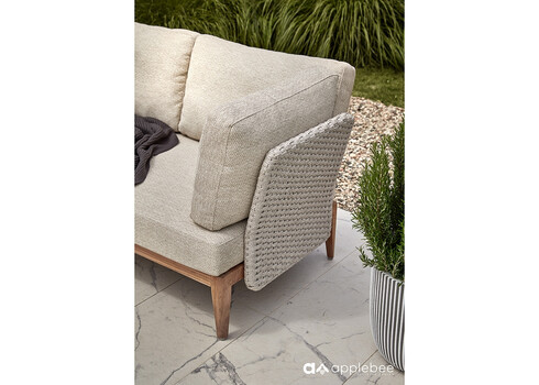 Diivan Apple Bee LISA beež / tiik, 140x81xH66 cm