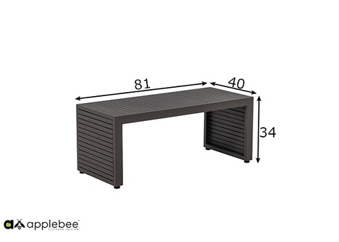 Diivanilaud Apple Bee SANTORINI hall, 81x40xH34 cm