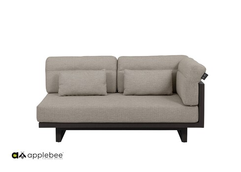 Diivan Apple Bee SANTORINI ROPE hall / beež, 159x82xH60 cm, vasak