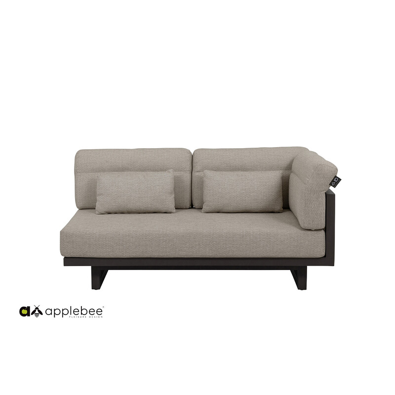 Diivan Apple Bee SANTORINI ROPE hall / beež, 159x82xH60 cm, vasak