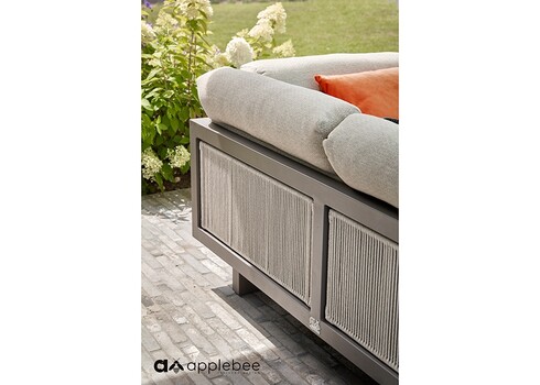 Diivan Apple Bee SANTORINI ROPE hall / beež, 159x82xH60 cm, parem