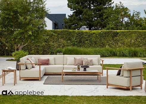 Tugitool Apple Bee ST.LUCIA tiik / beež, 86x82xH61 cm