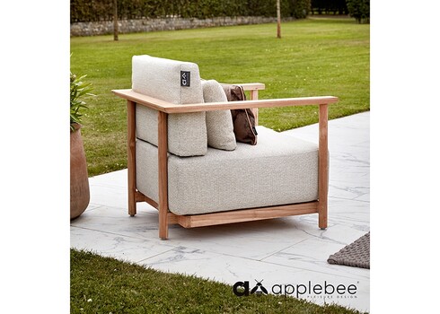 Tugitool Apple Bee ST.LUCIA tiik / beež, 86x82xH61 cm