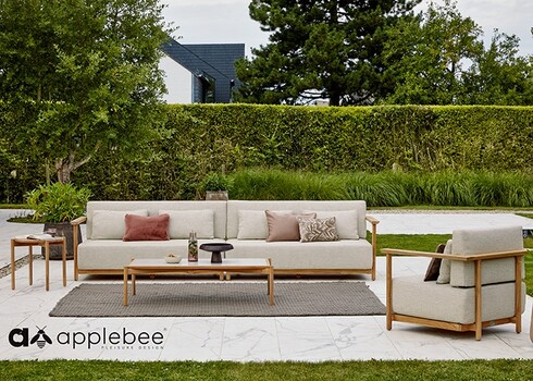 Diivan Apple Bee ST.LUCIA tiik / beež, 158x82xH61 cm, vasak