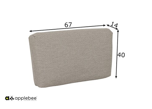 Käetugi Apple Bee ST.LUCIA beež, 14x40xH67 cm, vasak