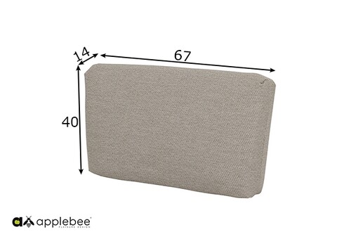 Käetugi Apple Bee ST.LUCIA beež, 14x40xH67 cm, parem