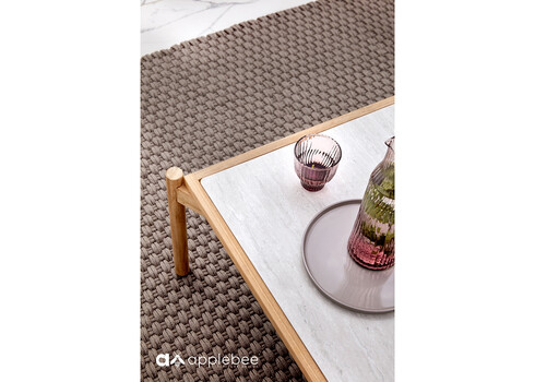 Diivanilaud Apple Bee ST.LUCIA tiik / hall, 128x70xH35 cm