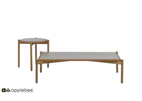 Diivanilaud Apple Bee ST.LUCIA tiik / hall, 128x70xH35 cm