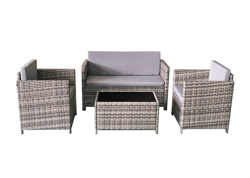 Aiamööbli komplekt Bello Giardino CALMO laud + 2 tugitooli + diivan