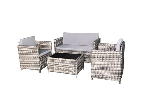 Aiamööbli komplekt Bello Giardino CALMO laud + 2 tugitooli + diivan