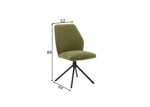 Tool ACANDI oliiviroheline, 52x64xH89 cm, 2 tk