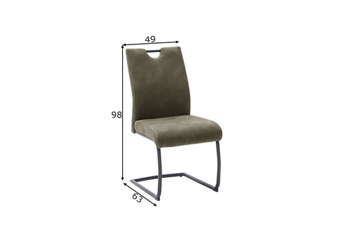 Tool ACROMA oliiviroheline, 49x63xH98 cm, 2 tk