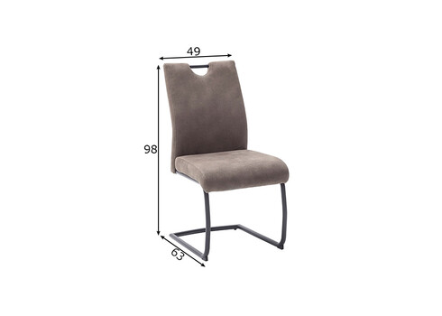 Tool ACROMA liivahall, 49x63xH98 cm, 2 tk