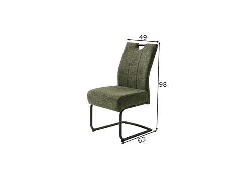 Tool AMERY oliiviroheline, 49x63xH98 cm, 2 tk