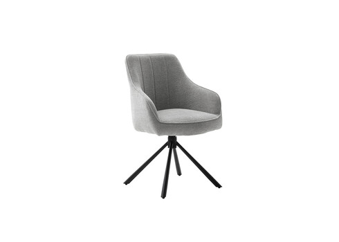 Käetugedega tool KASAMA hall, 62x62xH91 cm, 2 tk