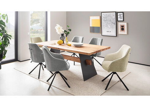 Käetugedega tool KASAMA hall, 62x62xH91 cm, 2 tk