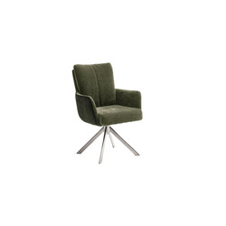 Käetugedega tool MALIA oliiviroheline / metall, 61x67xH90 cm, 2 tk