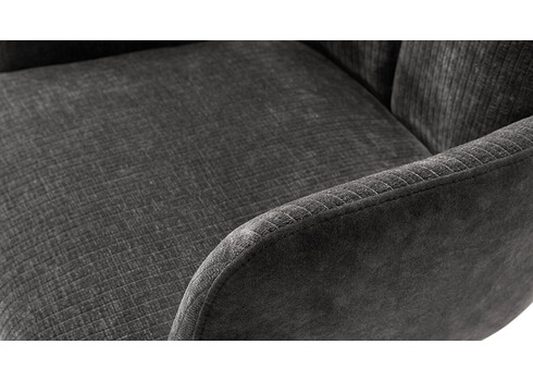 Käetugedega tool MALIA antratsiit / must, 61x67xH90 cm, 2 tk