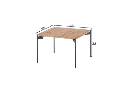 Diivanilaud ALTO tamm, 60x60xH38 cm