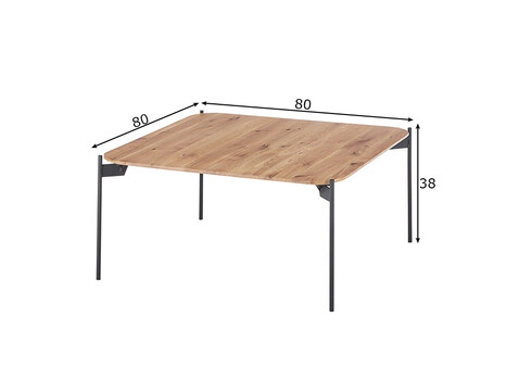 Diivanilaud ALTO tamm, 80x80xH38 cm