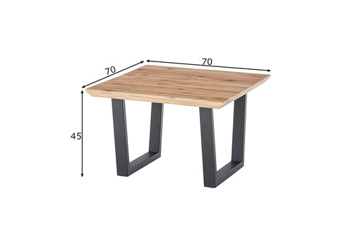 Diivanilaud ASOLA tamm, 70x70xH45 cm