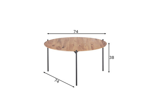 Diivanilaud ASSUAN tamm, D74xH38 cm